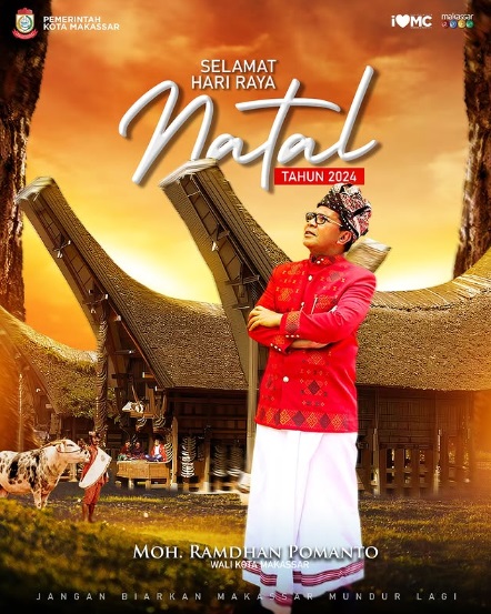 Mewakili Pemkot dan Masyarakat Makassar, Danny Pomanto Ucapkan Selamat Merayakan Natal