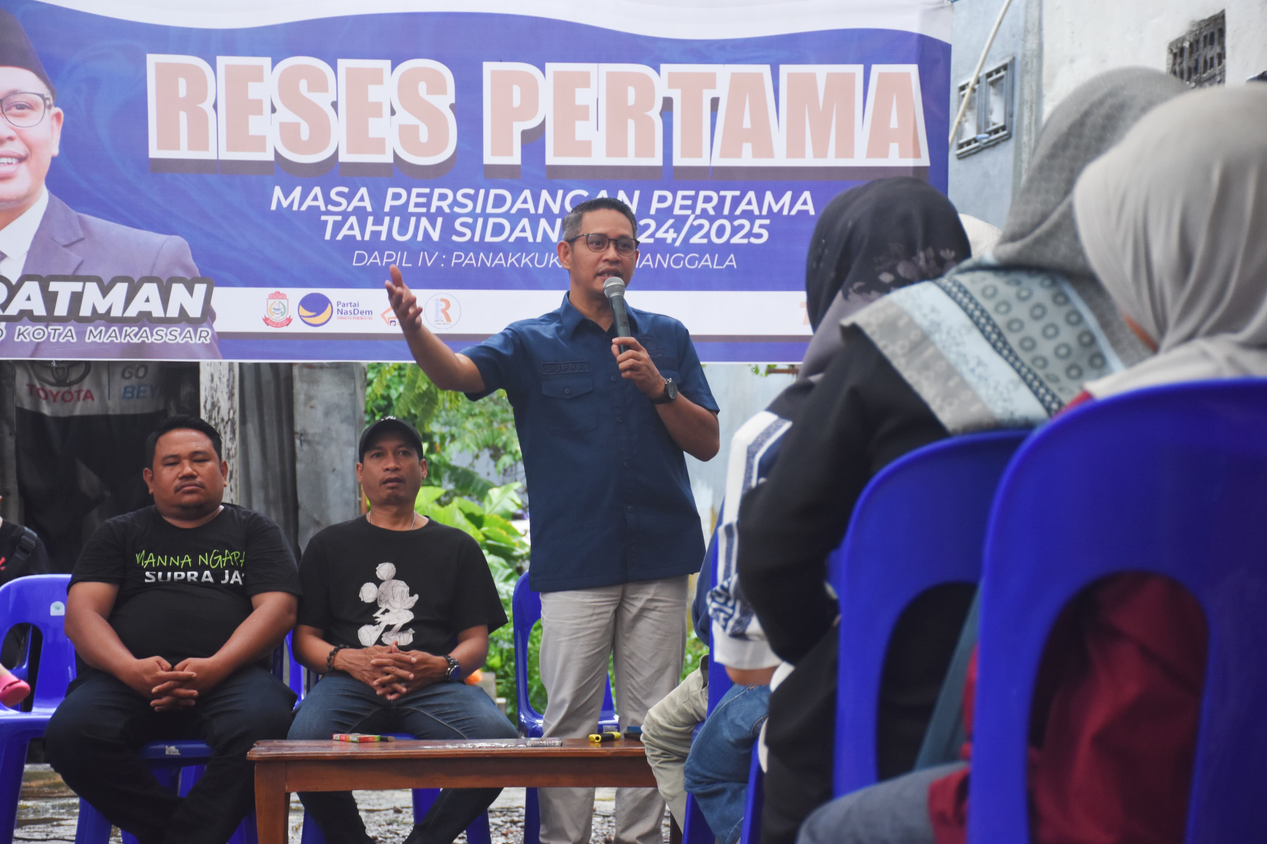 Reses di BTN Ranggong Permai, Ketua DPRD Makassar Terima Aspirasi Terkait Kondisi Jalan hingga Banjir