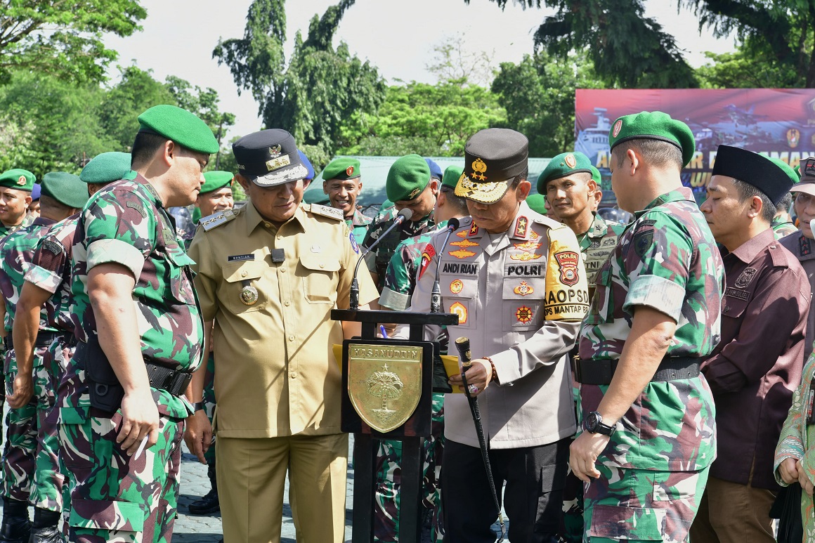 Apel Gelar Pasukan Serentak, Sulsel Siap Sukseskan Pemilu 2024 dengan Aman dan Damai 