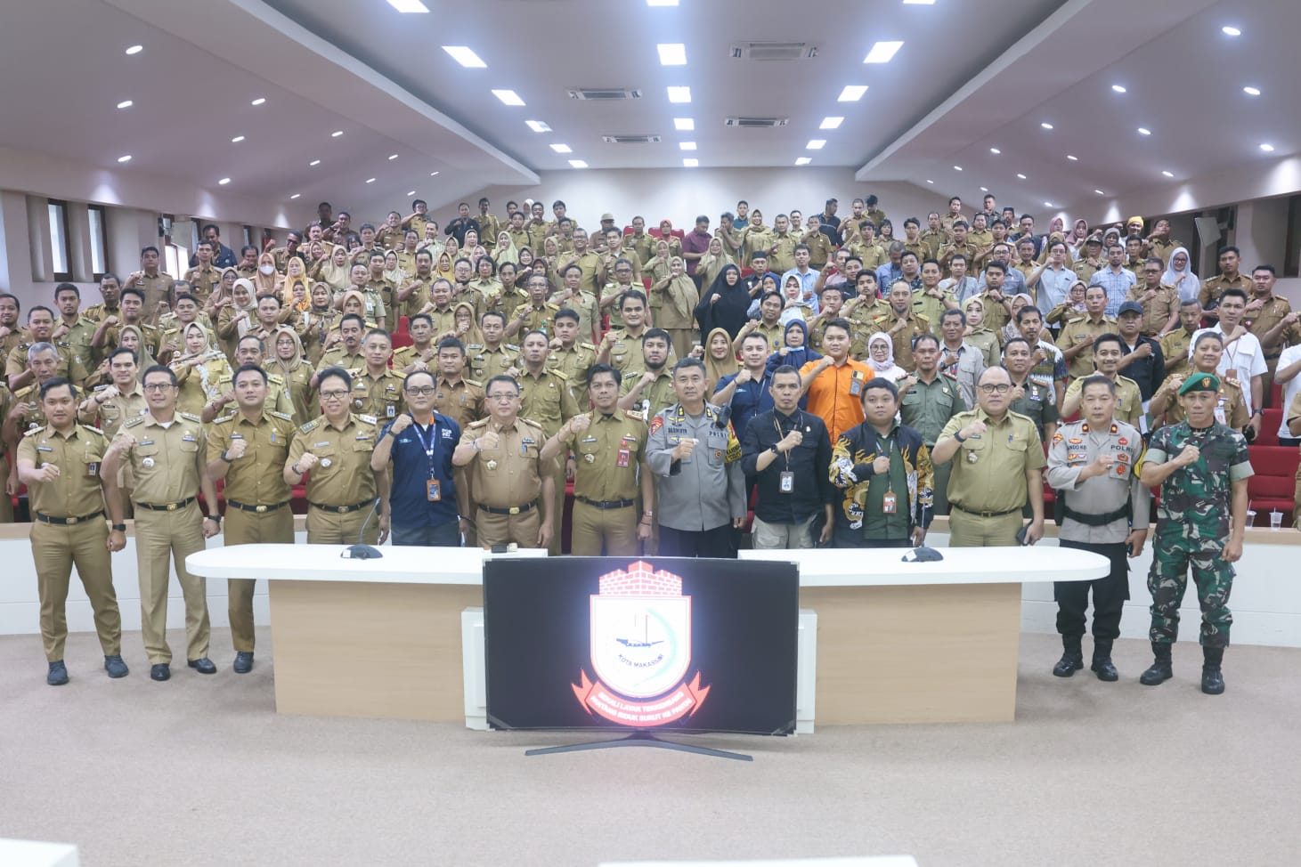 Camat Ujung Tanah Hadiri Rakor Persiapan Penyaluran Logistik Pemilu