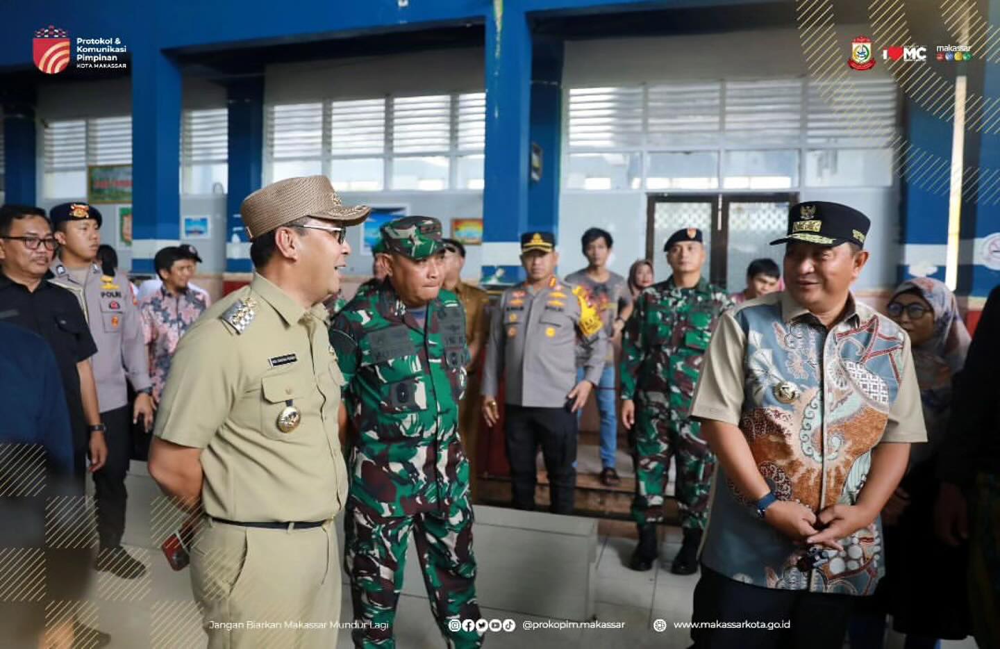 Pj Gubernur Bersama Forkopimda dan Wali Kota Pantau Sejumlah TPS di Makassar
