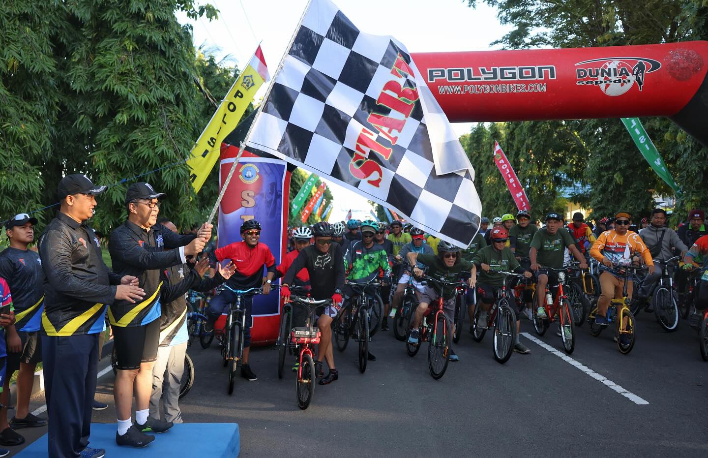 Danny Pomanto Lepas Fun Bike dalam Rangka HUT POM AL ke-78