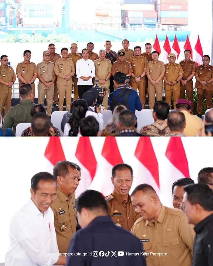 Pj Wali Kota Parepare Turut Dampingi Presiden Jokowi Dalam Beberapa Agenda di Makassar