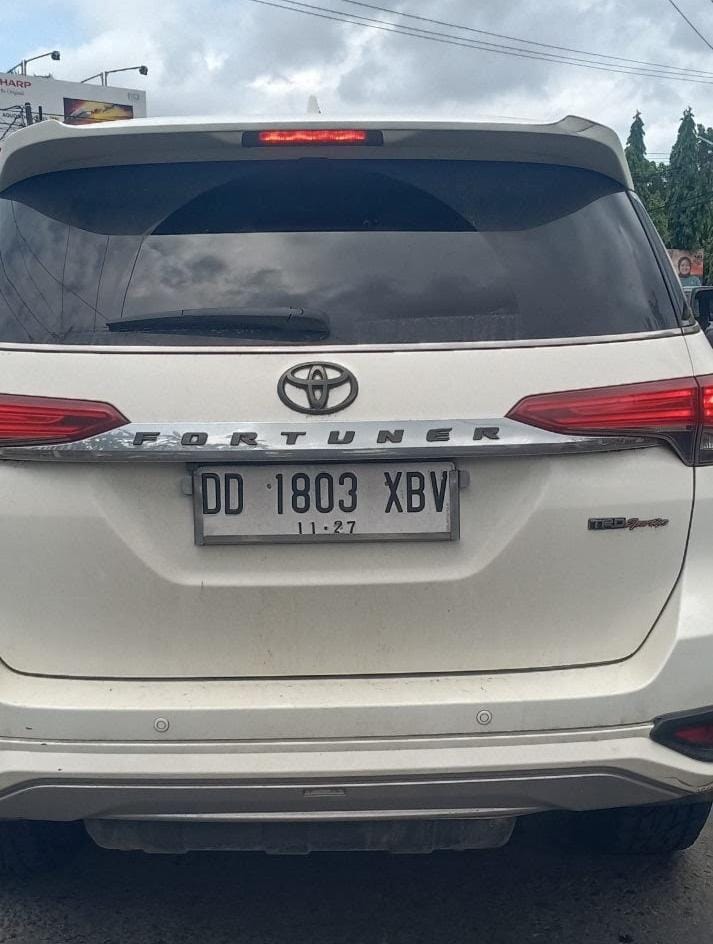 Mobil Dinas Mantan Wakil Bupati Jeneponto Ditilang di Gowa karena Pakai Plat Gantung