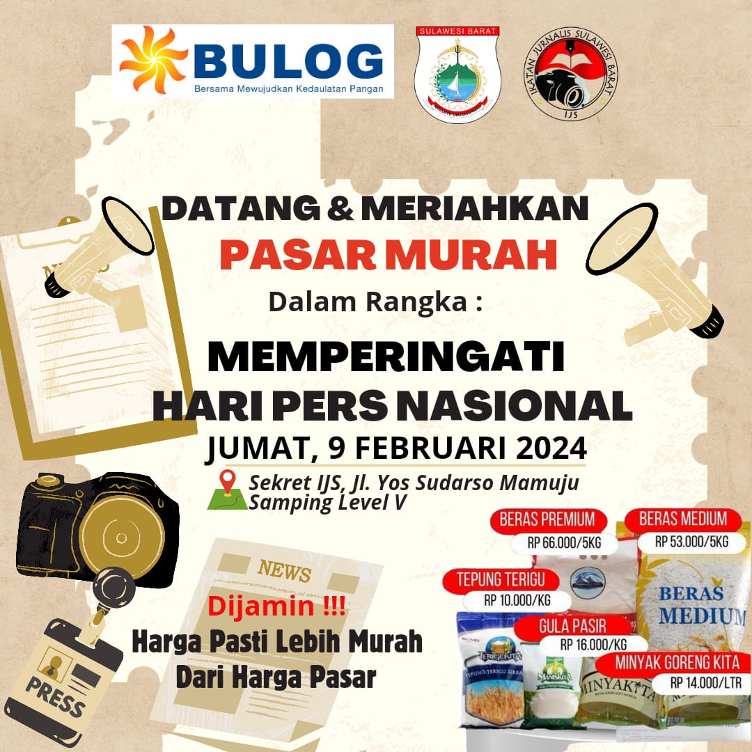 Peringati Hari Pers Nasional, IJS Gelar Dialog Publik, Pasar Murah dan Pengobatan Gratis 