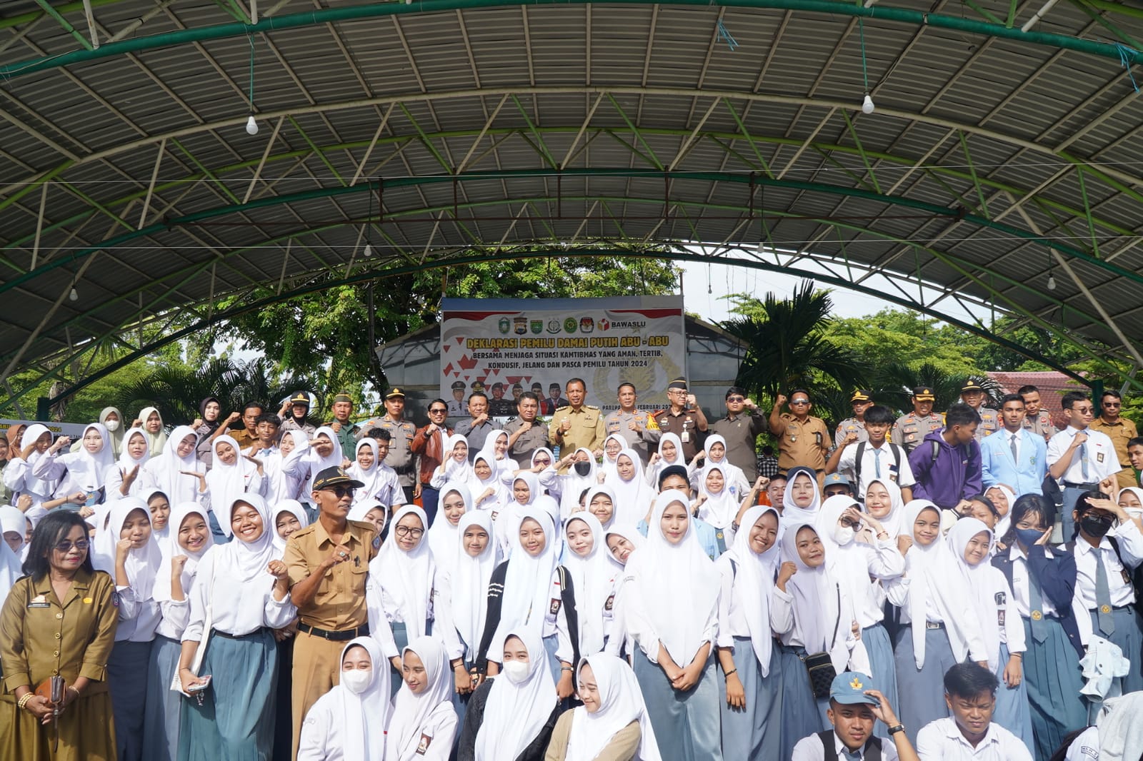 Deklarasi Pemilu Damai Putih Abu-abu, Bersama Pelajar SMA-SMK se-Parepare Siap Sukseskan Pemilu 