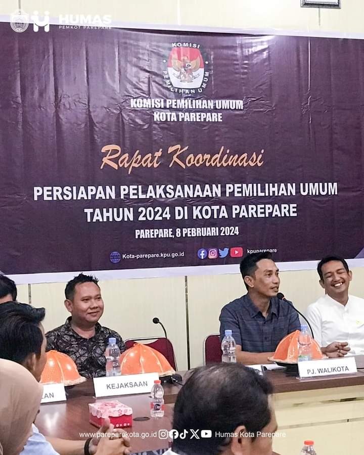 Pastikan Pemilu Aman Terkendali, Pemkot Parepare Sinergi TNI-Polri Kawal Distribusi Logistik