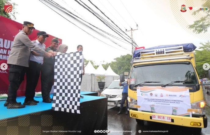 Danny Pomanto Lepas Pendistribusian 40 Ton Bantuan Pangan kepada 45 Ribu KPM