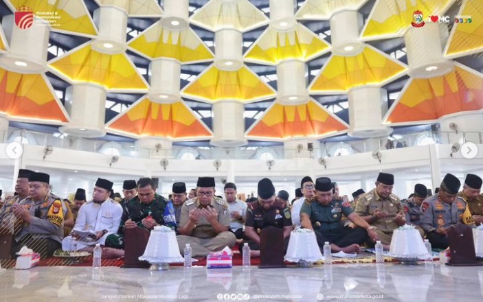 Wali Kota Makassar Hadiri Zikir dan Doa Kebangsaan di Masjid Kubah 99 Asmaul Husna