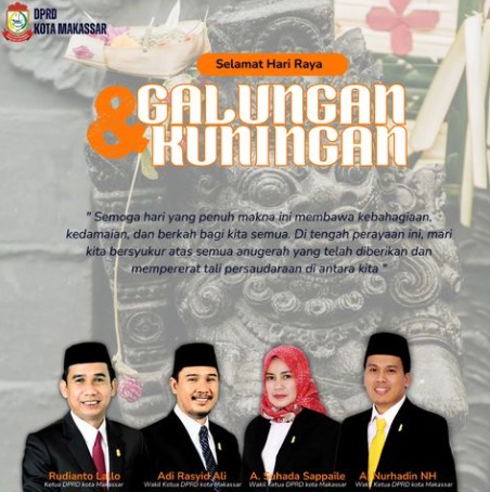 DPRD Makassar Ucapkan Selamat Hari Raya Galungan 2024 