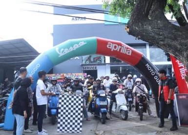 Lepas Ratusan Komunitas Vespa, Pj Sekda Harap Jadi Ajang Promosi Kota Makassar