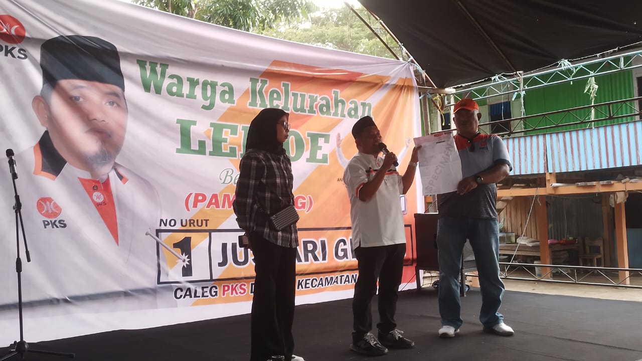 Caleg PKS Jusvari Genda Tatap Muka Ratusan Warga Lemoe-Watang Bacukiki, Tegaskan Komitmen Silaturahmi Tidak Putus