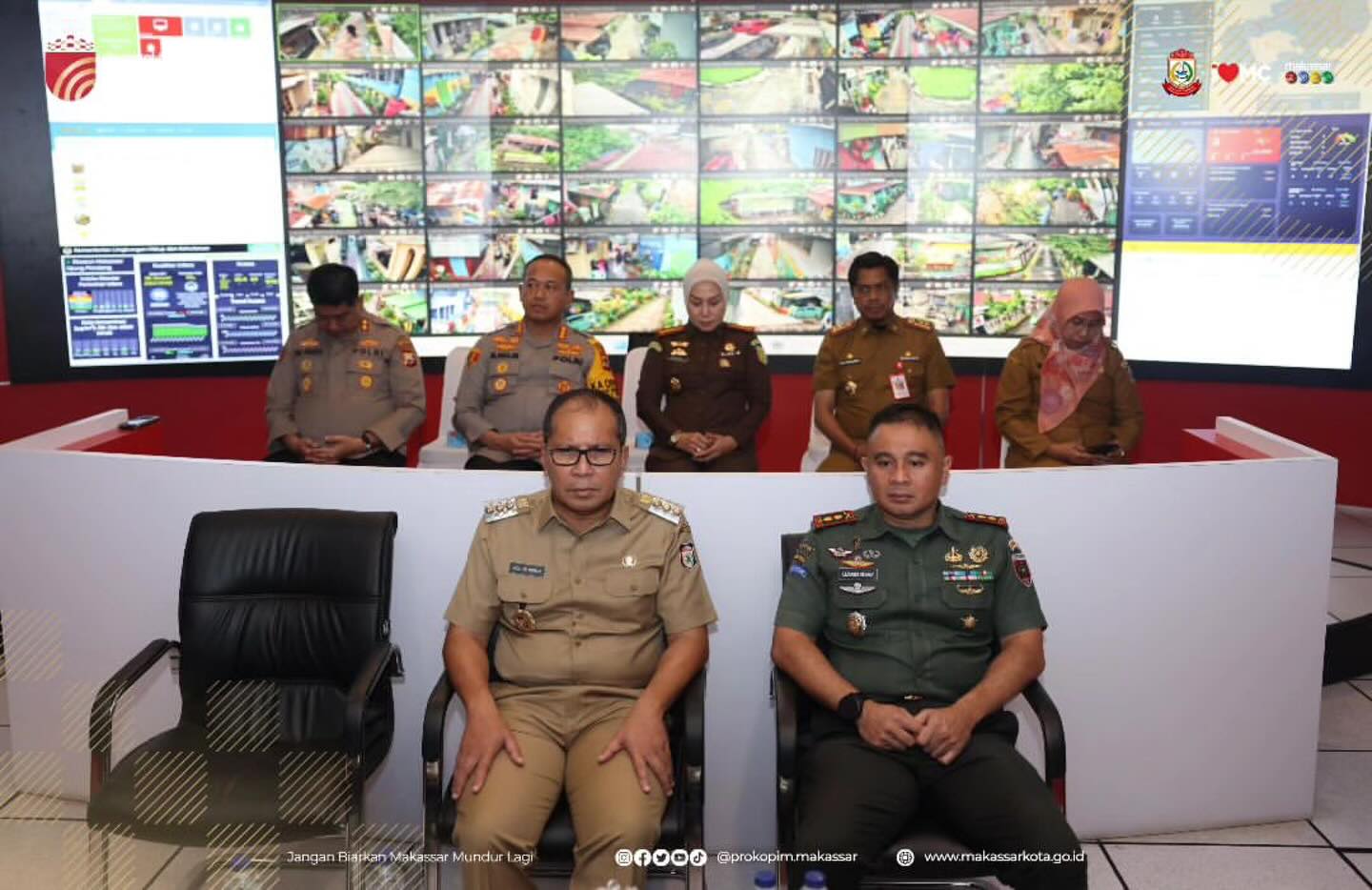 Wali Kota Bersama Forkopimda Makassar Hadiri Silaturrahmi Pangdam XIV Hasanuddin Secara Virtual