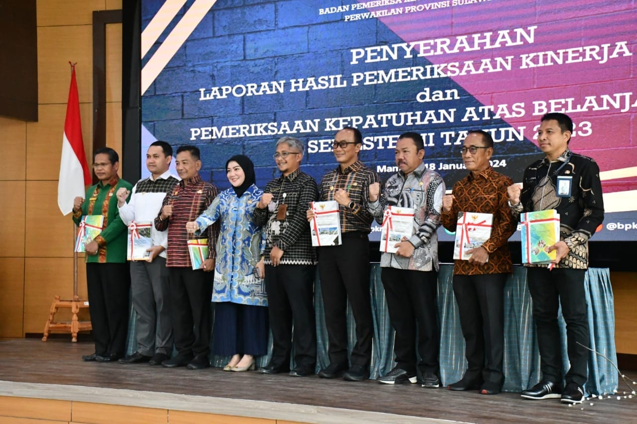 Sekda Pasangkayu Hadiri Kegiatan Penyerahan LHP Triwulan II Tahun 2023 oleh BPK Sulbar 