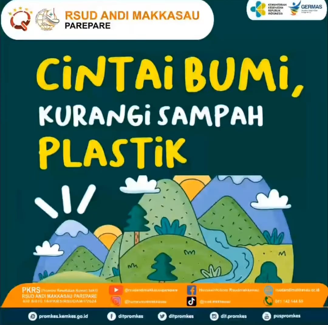 RSUD Andi Makkasau Kampanyekan Kurangi Sampah Plastik, Bersama Cintai Bumi 