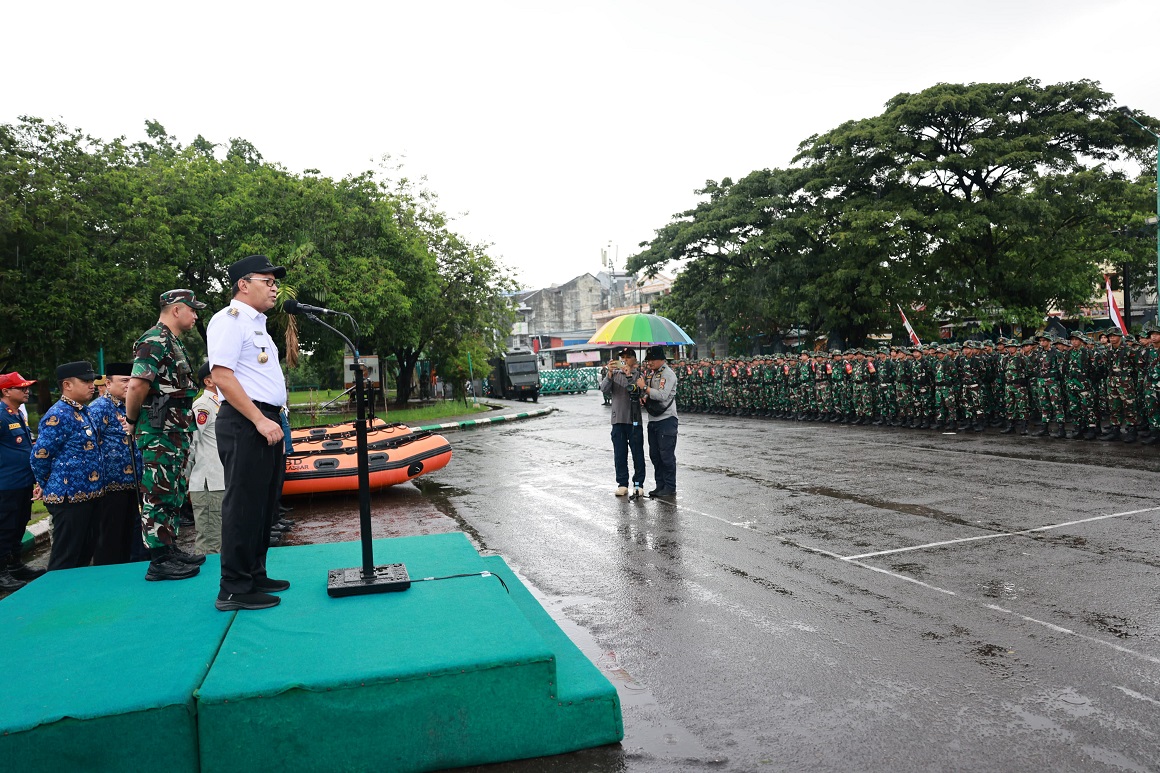 Danny Pomanto Pimpin Apel Kesiapsiagaan Bencana Lapangan Al-Markaz Al-Islami