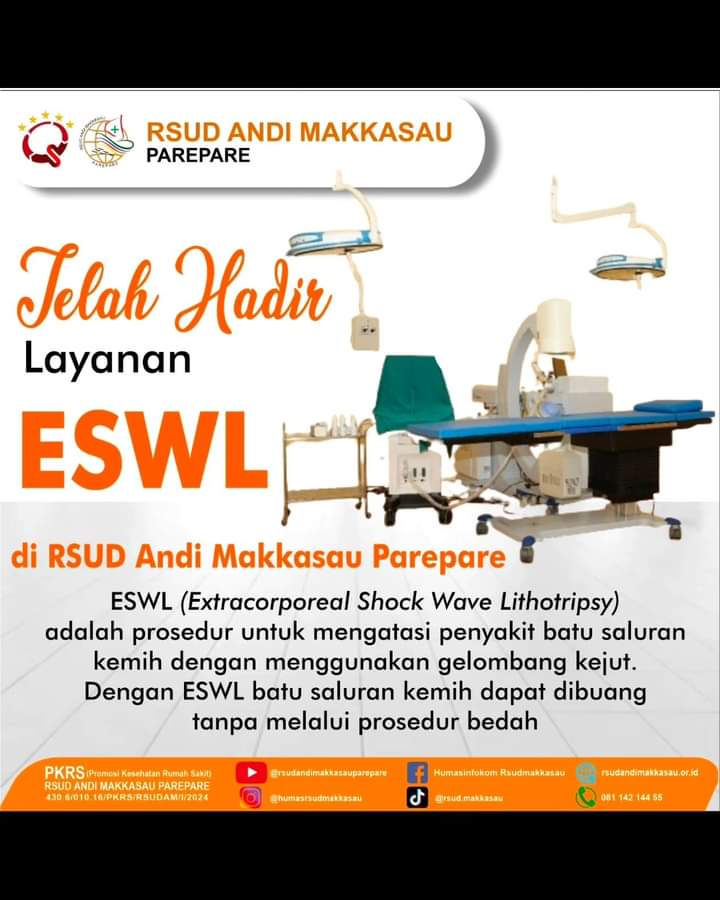 Solusi Aman Tanpa Operasi, RSUD Andi Makkasau Hadirkan Layanan ESWL