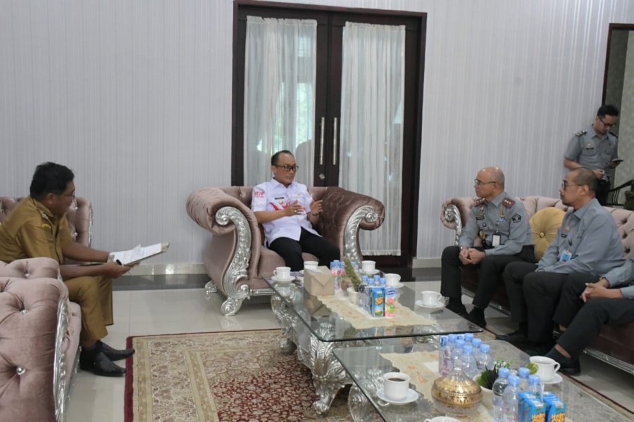 Untuk Perkuat Sinergitas, Kanwil Kemenkumham Sulbar Menemui Pj Gubernur