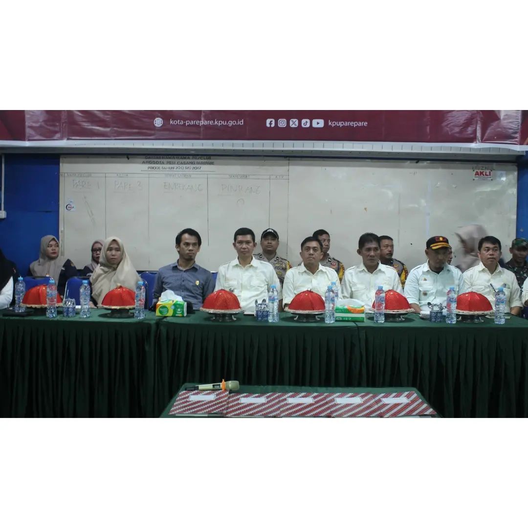 Hadiri Pelantikan KPPS, Camat Ujung Ucapkan Selamat Bekerja, Jaga Integritas