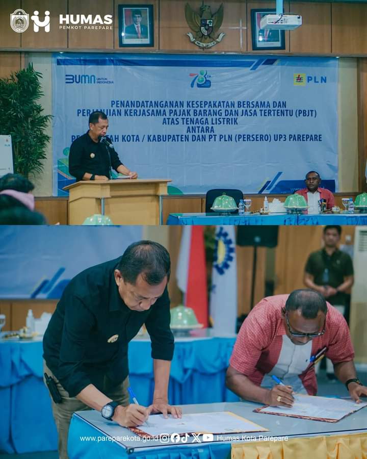 Pemkot Parepare Perkuat Kerja Sama PLN Tingkatkan Mutu Pelayanan dan Pajak Penerangan Jalan Umum