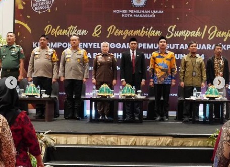 Ketua DPRD Rudianto Lallo Hadiri Pelantikan 28.038 KPPS se-Kota Makassar