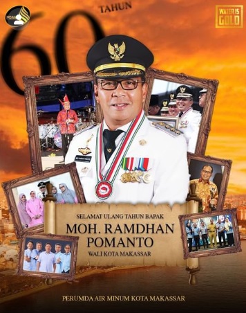 PDAM Makassar Ucapkan Selamat Ulang Tahun ke-60 Wali Kota Danny Pomanto