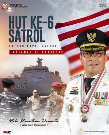 Danny Pomanto Ucapkan Selamat HUT ke-6 Satuan Kapal Patroli Lantamal VI