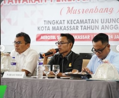 Tiga Anggota DPRD Makassar Hadiri Musrenbang Kecamatan Ujung Tanah