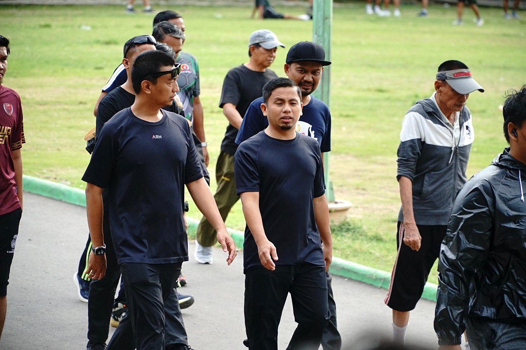 Akrab, TSM Jogging Bersama Komandan TKN Fanta Prabowo-Gibran Arief Rosyid