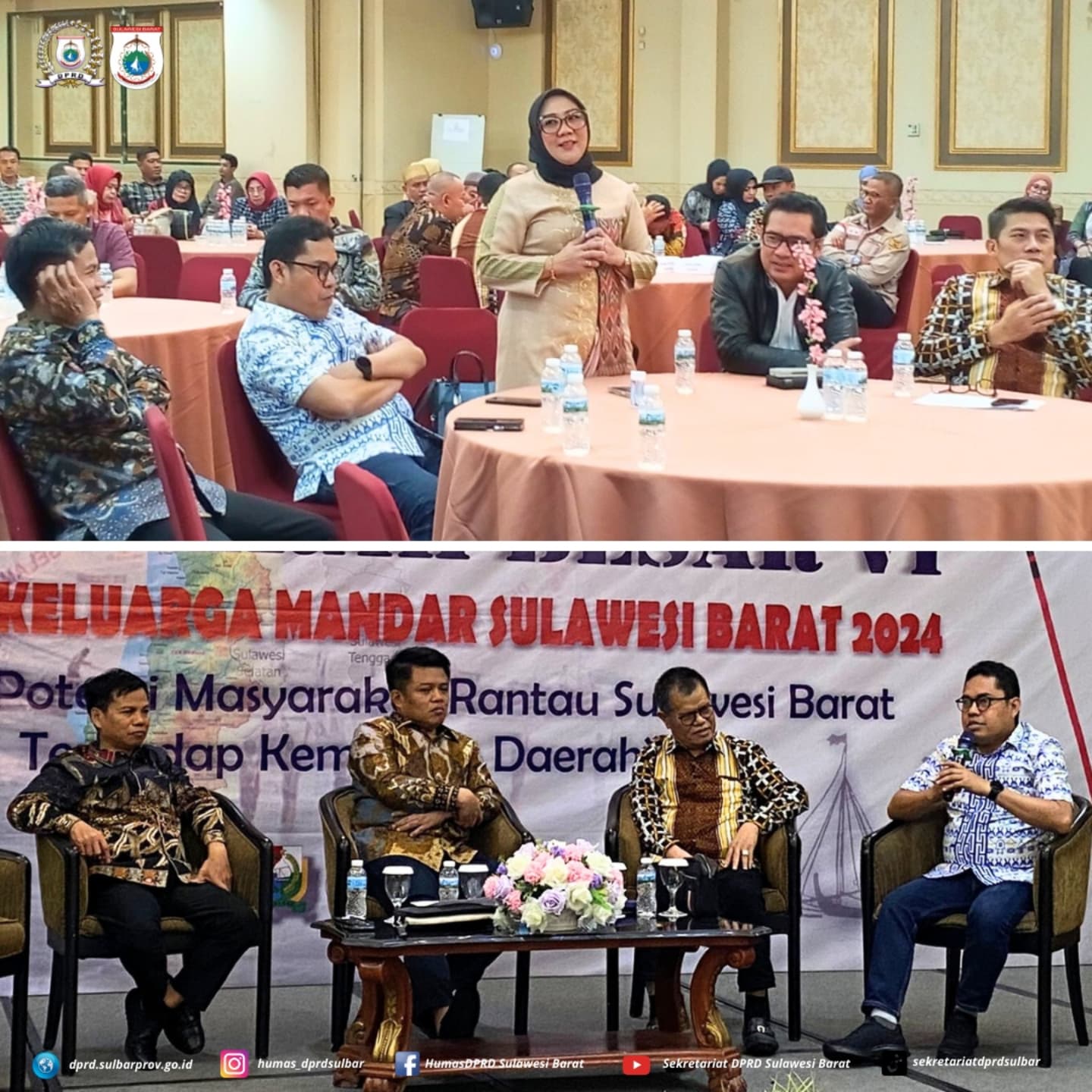 Pimpinan DPRD Sulbar Hadiri Mubes KKMSB di Jakarta