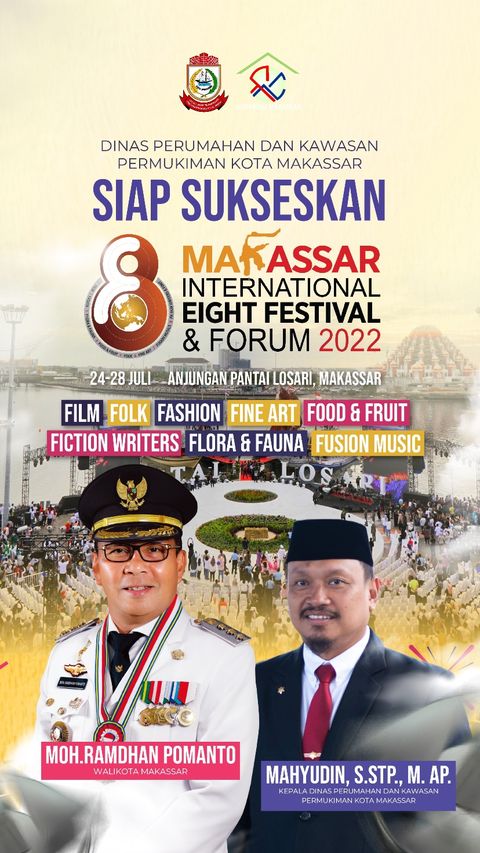 Disperkim Makassar Siap Sukseskan Festival F8
