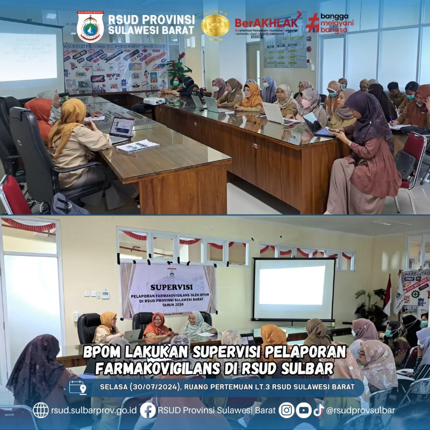 RSUD Sulbar Terima Kunjungan BPOM, Terkait Supervisi Pelaporan Farmakoviligilans