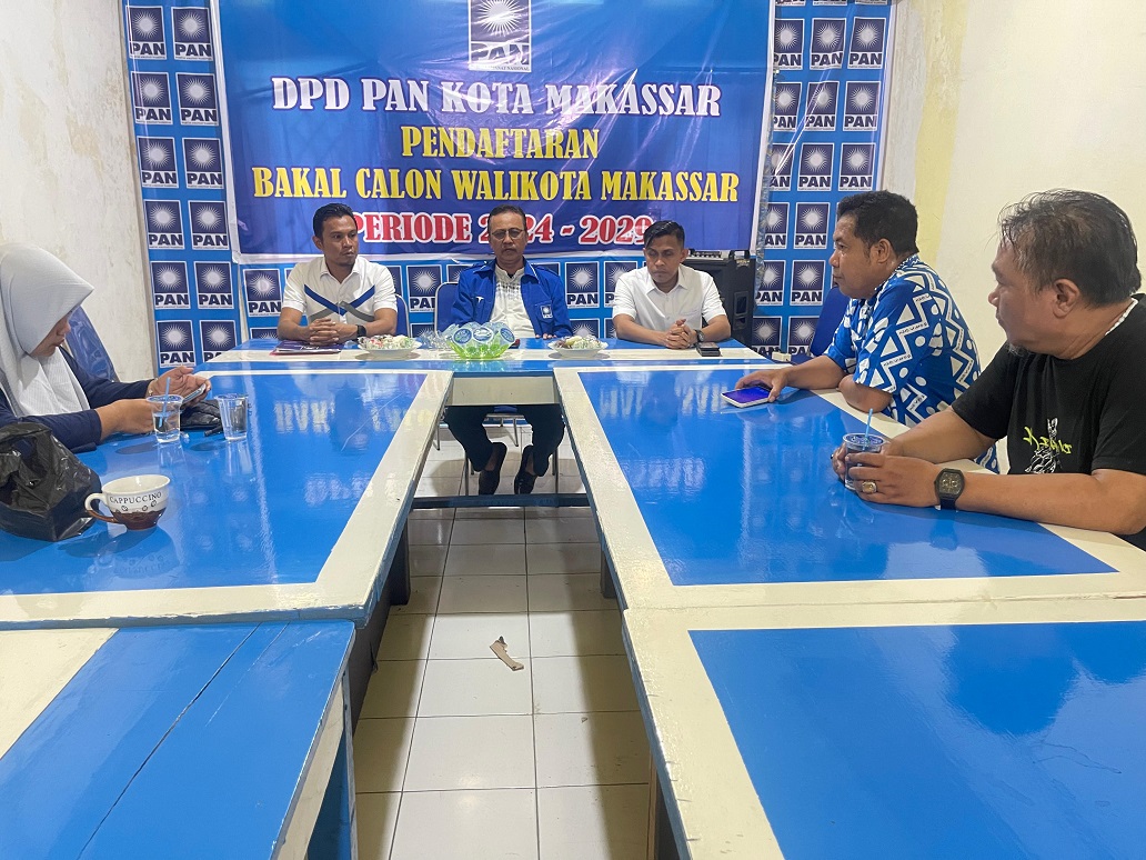 Andi Seto Kembalikan Formulir di PAN, Harap Bisa Bersama di Pilwalkot Makassar