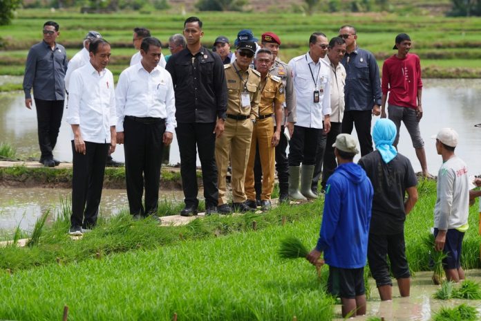 Bersama Mentan, Pj Gubernur Sulsel Dampingi Presiden Jokowi Kunker di Bone