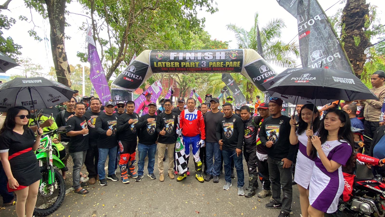 Lepas Ratusan Rider Motor Trail, Pj Wali Kota Akbar Ali Banggakan Parepare Tuan Rumah One Day Hard Enduro Latbar 3