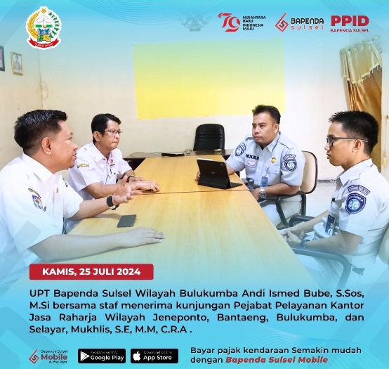 UPT Bapenda Sulsel Wilayah Bulukumba Maksimalkan Sinergi dengan Jasa Raharja