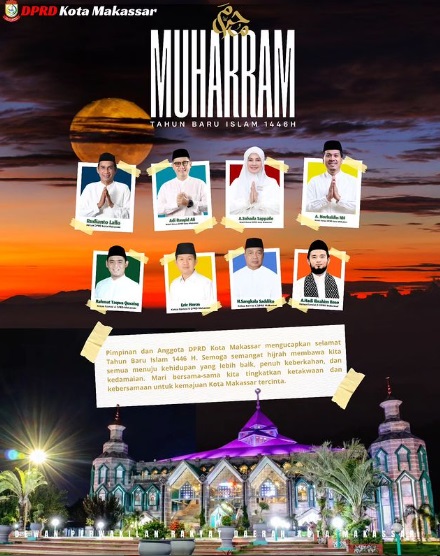 DPRD Makassar Ucapkan Selamat Tahun Baru Islam 1446 Hijriah