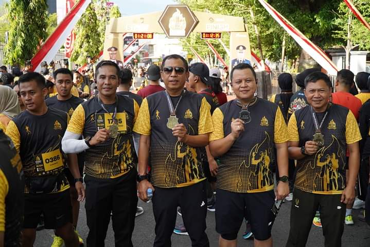 Semangat, Pj Wali Kota Akbar Ali Bersama Kapolres Kompak Ikut Bhayangkara Run Semarak HUT ke-78 Bhayangkara
