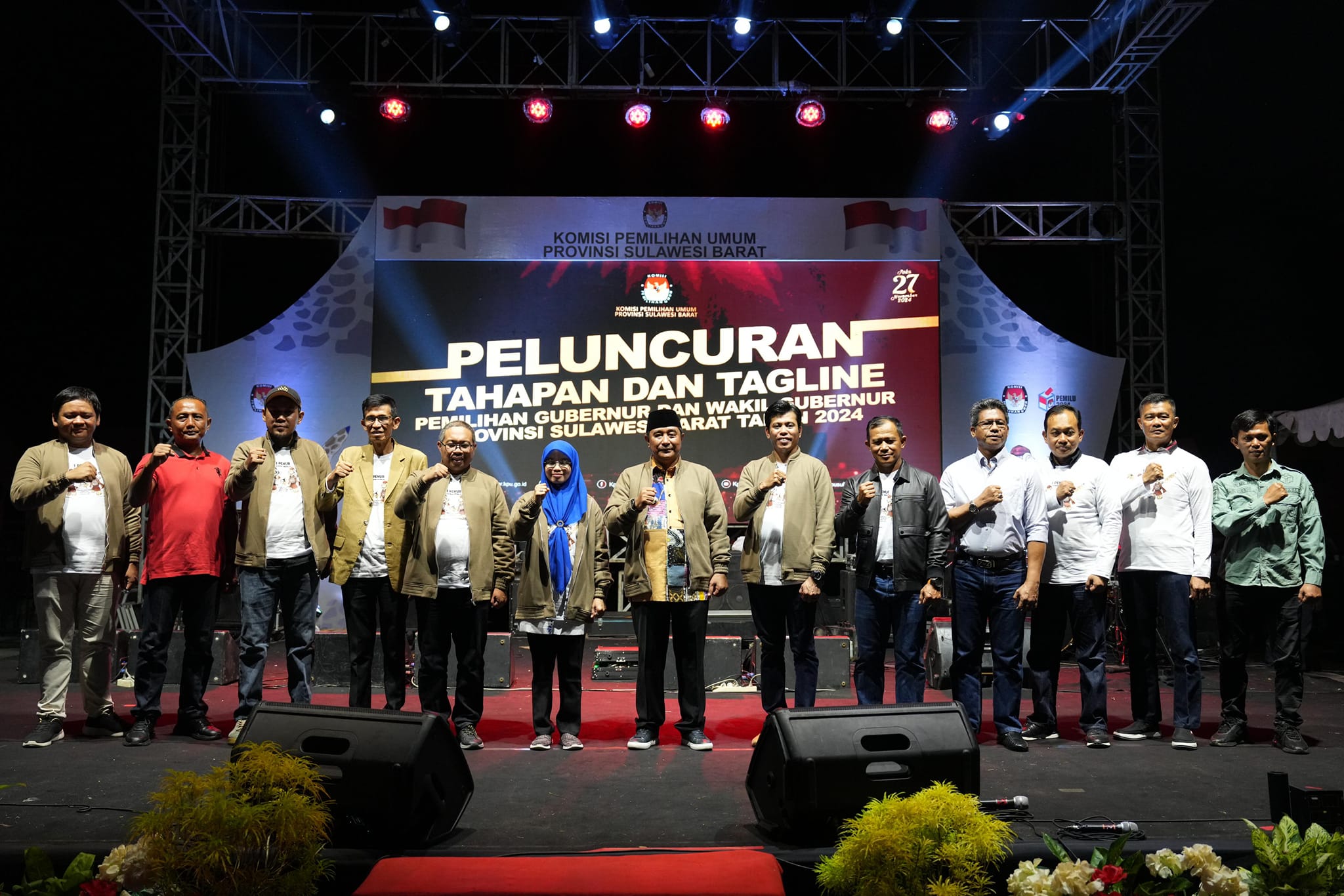 Hadiri Peluncuran Tahapan dan Tagline Pilgub 2024, Pj Gubernur Apresiasi KPU Sulbar