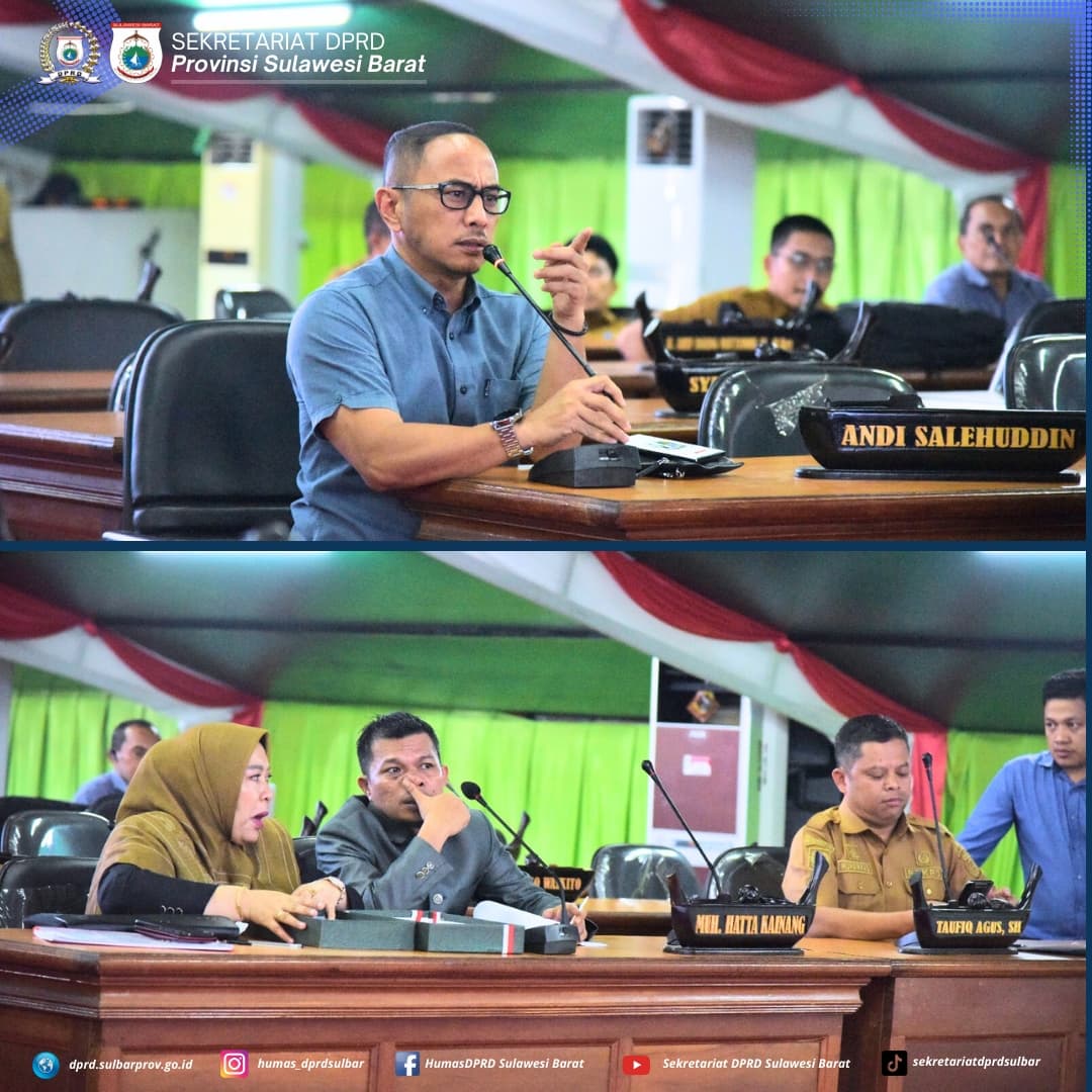 Anggota Dewan Taufiq Agus Hadiri Rapat Bamus DPRD Sulbar