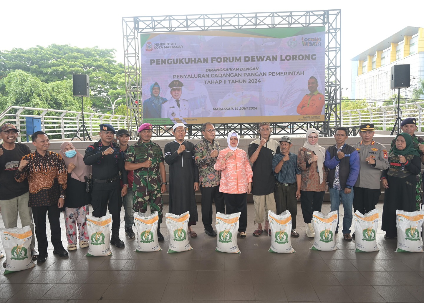 Bantuan Pangan Beras Pemerintah Tahap II Didistribusikan, Wali Kota Makassar Sebut Mempercepat Masyarakat Capai Resiliensi