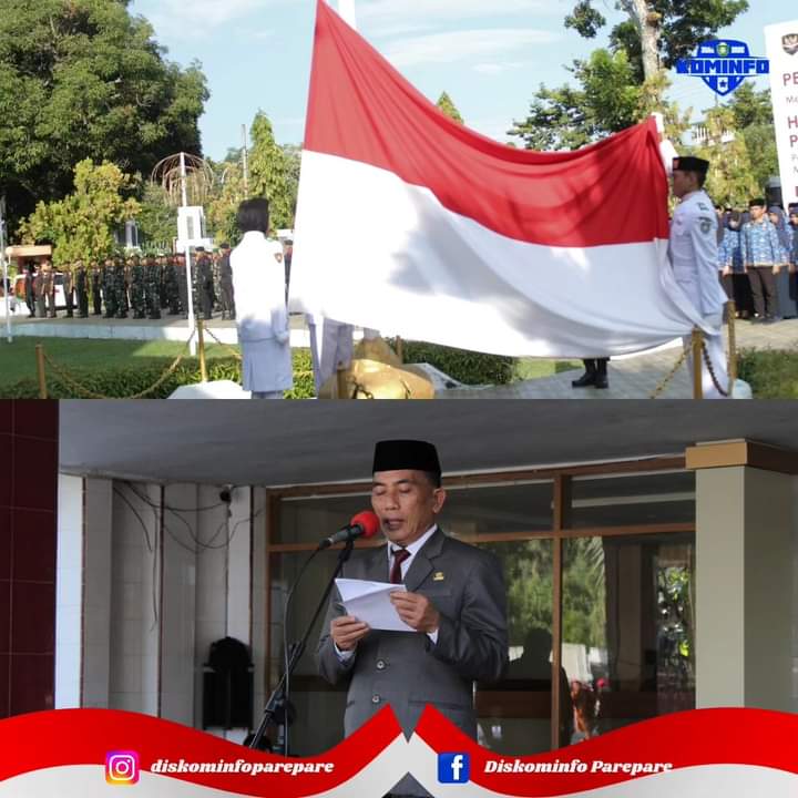 Khidmat, Pemkot Parepare Menyatu TNI-Polri dan Ormas Upacara Peringatan Hari Lahir Pancasila 