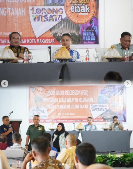 Camat Ujung Tanah Buka FGD Penegasan Batas Wilayah Kelurahan