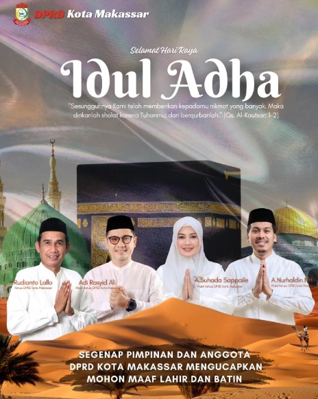 DPRD Makassar Ucapkan Selamat Hari Raya Idul Adha 1445 H