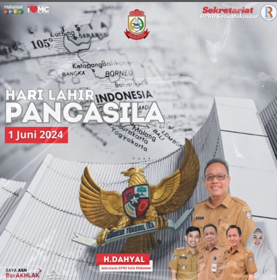 Sekretariat DPRD Makassar Ucapkan Selamat Hari Lahir Pancasila