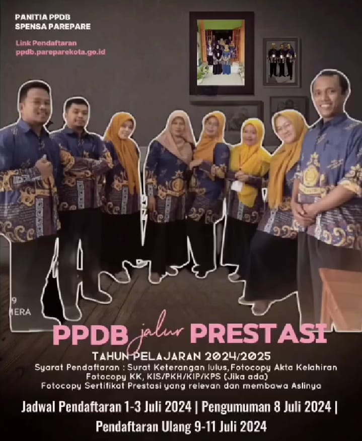 Pendaftaran Jalur Prestasi di SMPN 1 Parepare Ditutup 3 Juli, Pengumuman 8 Juli