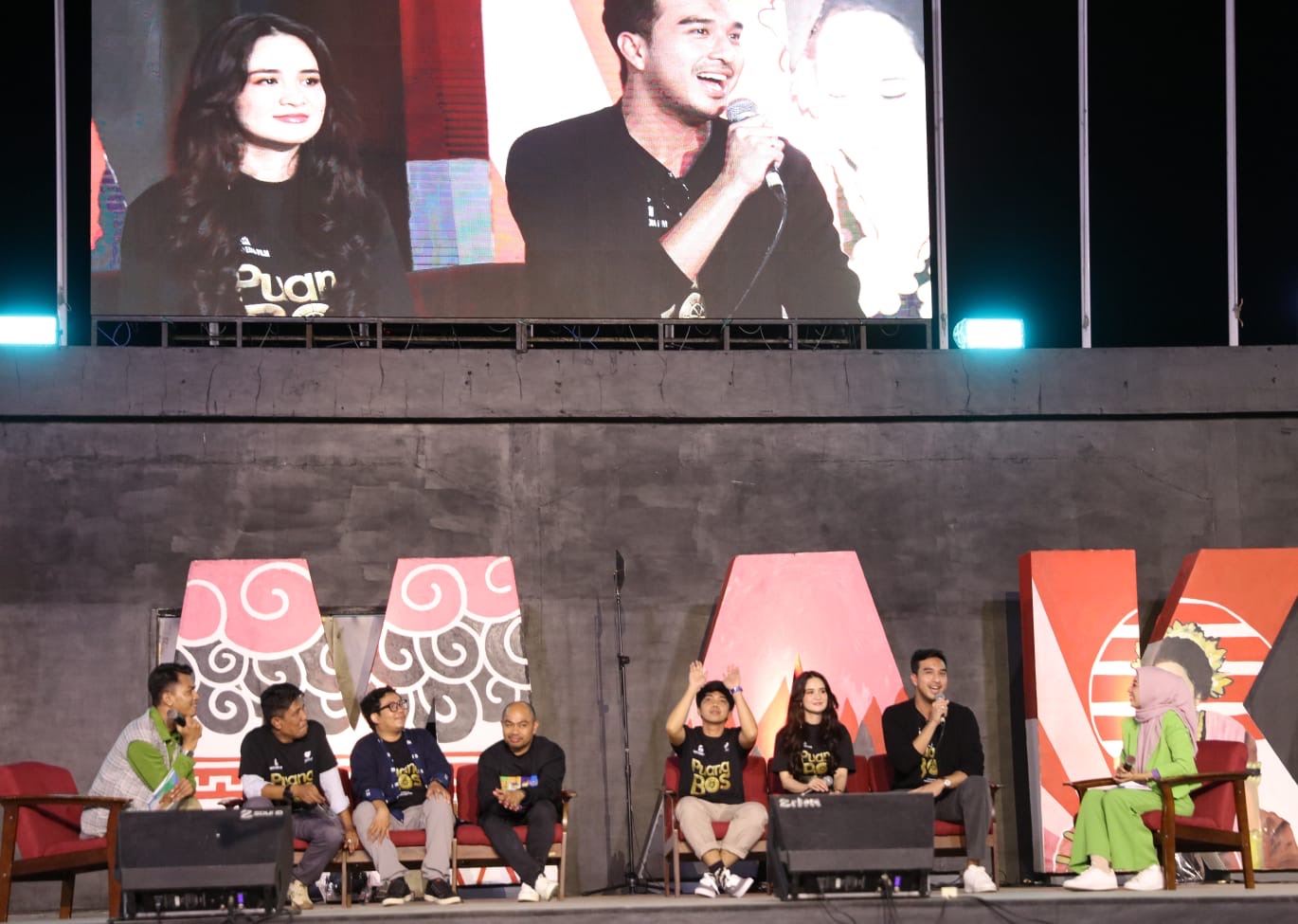 Film Puang Bos Promosi di Hari Kedua F8, Hadirkan Michelle Ziudith