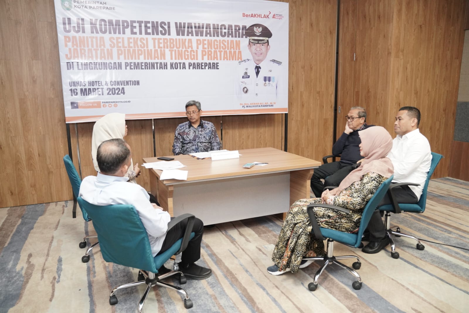 Pj Sekprov Sulsel Jadi Penguji Seleksi Terbuka Pengisian Jabatan Eselon II Pemkot Parepare