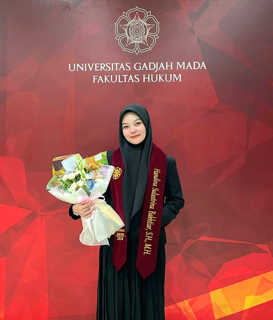 Lulusan UGM, Putri Parepare Handina Sulastrina Bakhtiar Resmi Bergelar Magister Hukum