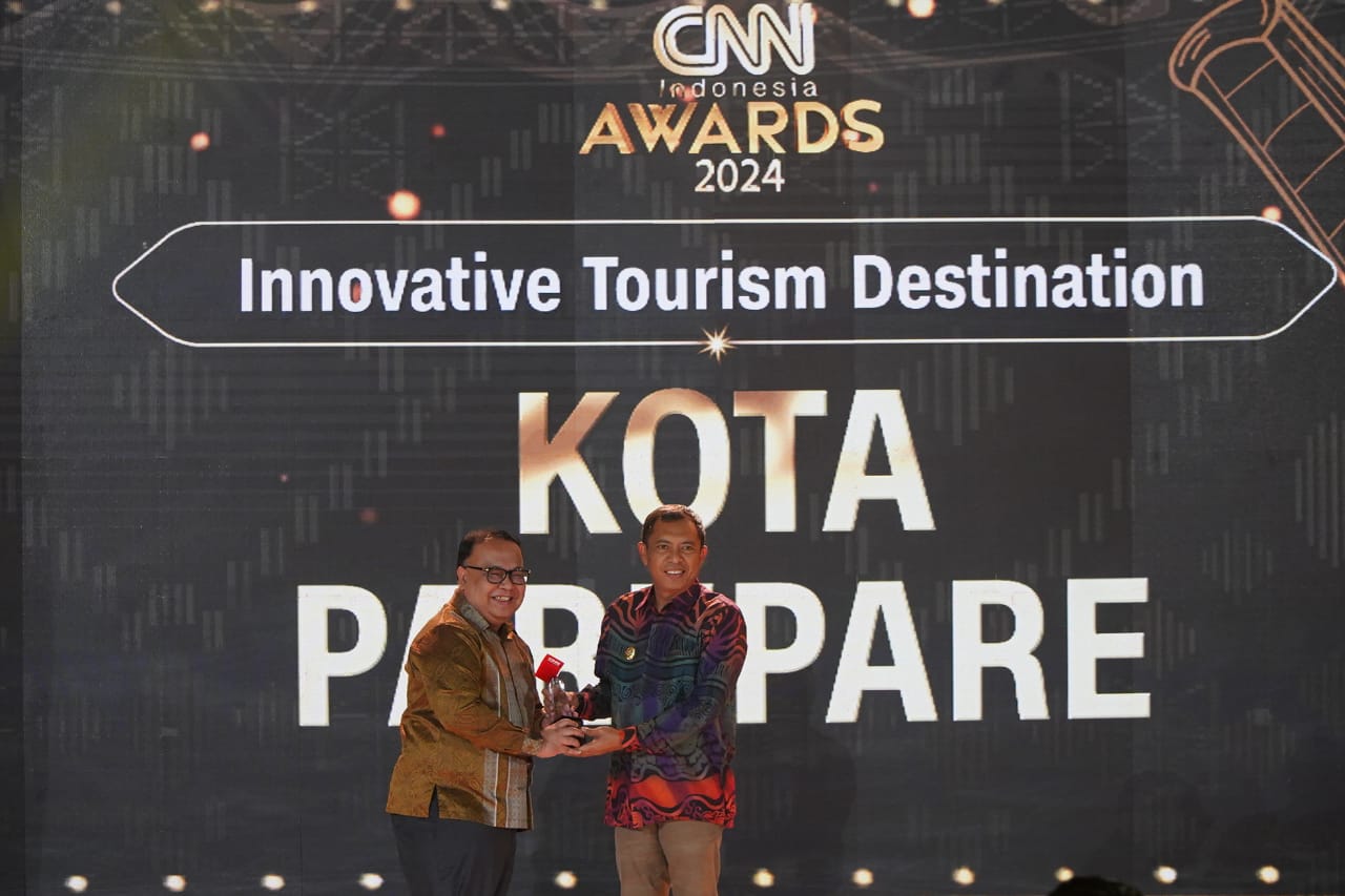 Destinasi Wisata Komplet, Parepare Dianugerahi Penghargaan Innovative Tourism Destination CNN Indonesia Award
